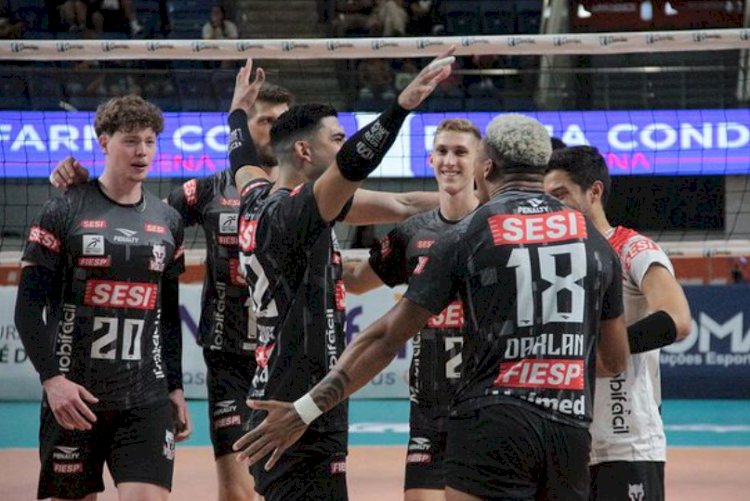 Sesi SP Vôlei Bauru vence Viapol Vôlei São José pela segunda rodada do returno da Superliga